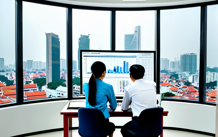 **

"A diverse group of Vietnamese professionals analyzing charts in a bright, modern Ho Chi Minh City office, focusing on value investing strategies. They are fully clothed in appropriate office attire. The background shows a bustling cityscape with iconic landmarks. Safe for work, appropriate content, professional, perfect anatomy, natural proportions, high quality."

**