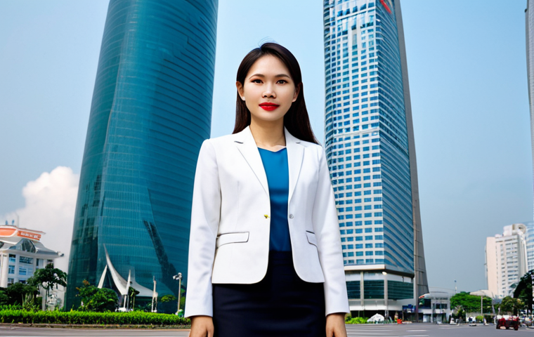 **

"A confident Vietnamese businesswoman in a modern áo dài, standing in front of the Bitexco Financial Tower in Ho Chi Minh City, fully clothed, appropriate attire, safe for work, perfect anatomy, natural proportions, professional photograph, high quality, professional."

**
