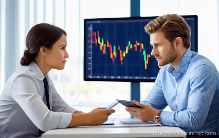 팩터 투자에서의 행동 경제학 적용 - **Prompt:** A bustling modern financial trading floor or office, filled with a diverse group of inve...