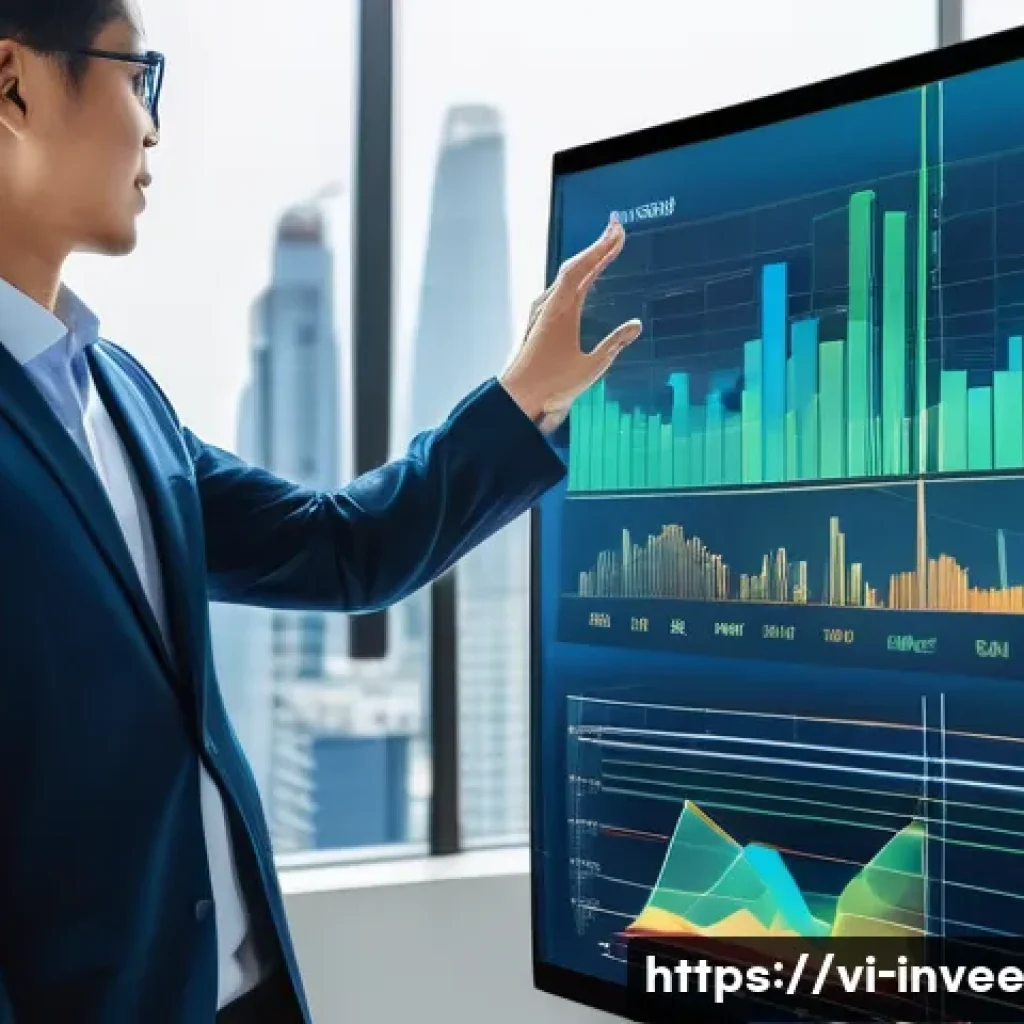 팩터 투자에서의 대안 투자 접근법 - A vibrant and dynamic visual representing a diversified investment portfolio. A confident Vietnamese...