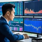 Home 19 팩터 투자에서의 정량적 분석 방법 - A modern Vietnamese financial analyst in a sleek office overlooking Ho Chi Minh City skyline, surrou...